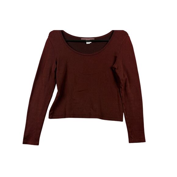 Peruvian Connection Sweaters - Peruvian Connection Pima Cotton Sweater – Burgundy – Size S